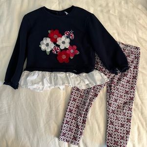 Mayoral Floral Sweater Set